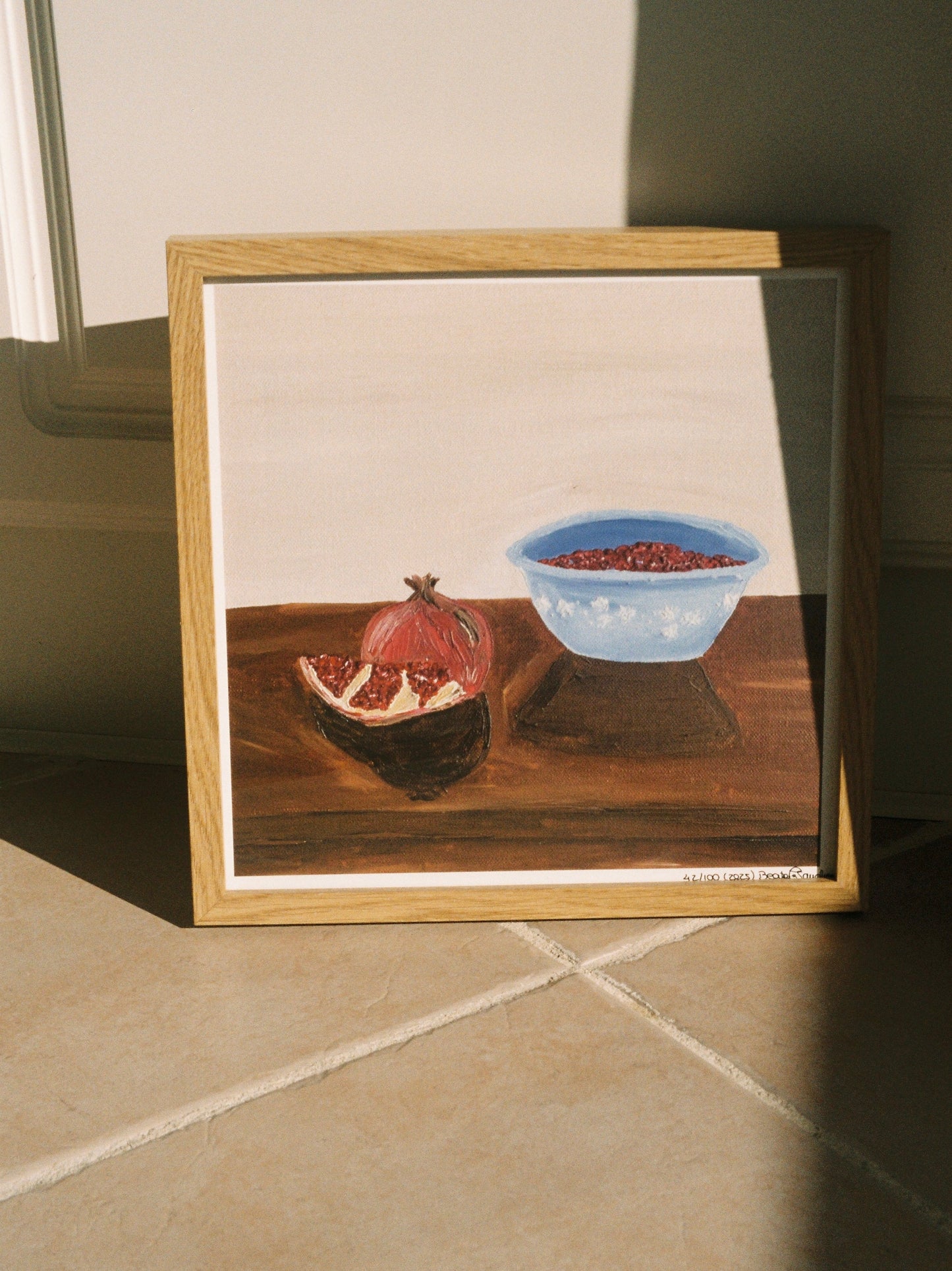Romã descascada Fine Art Print