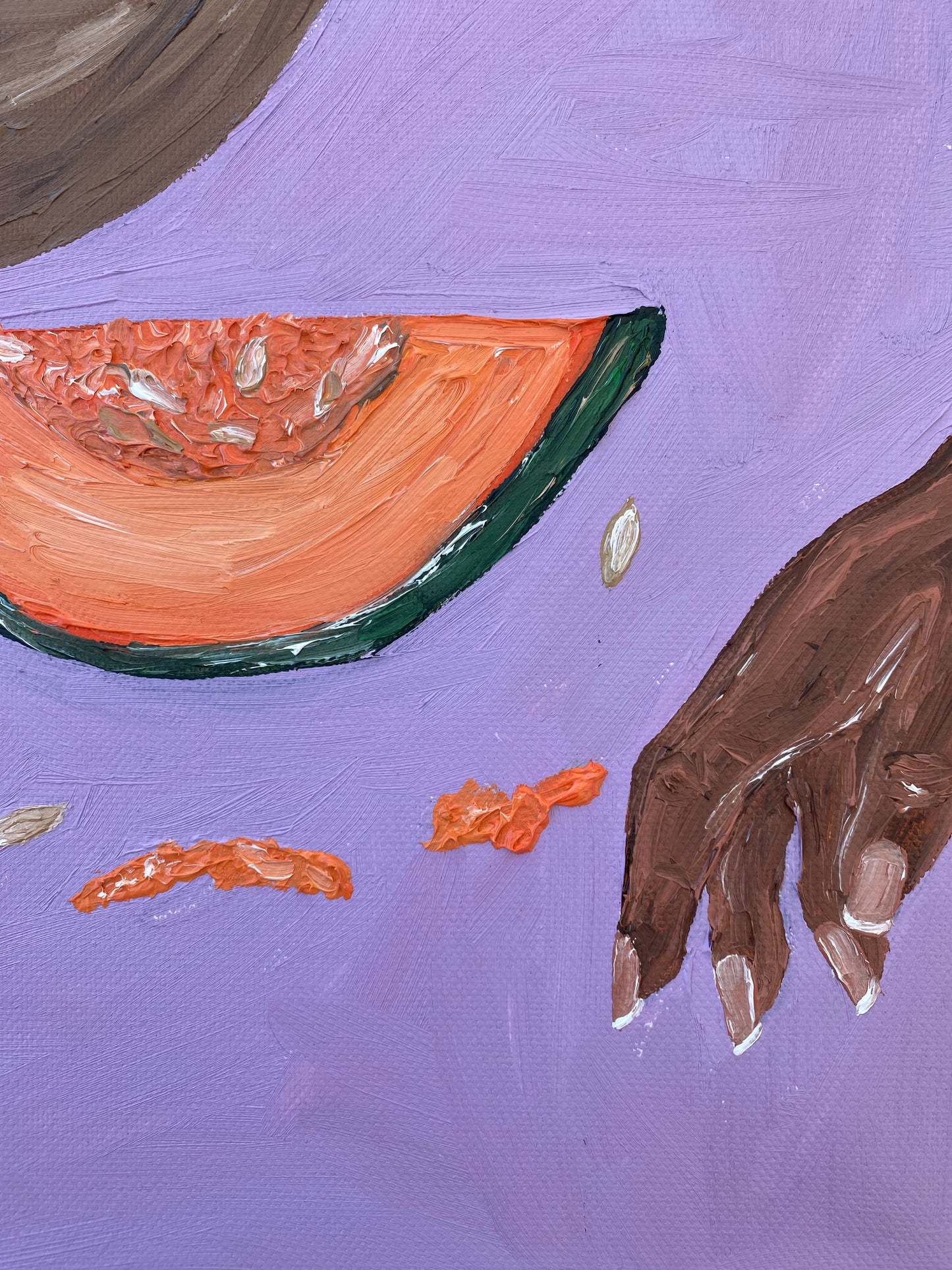 Charcuterie for three Painting