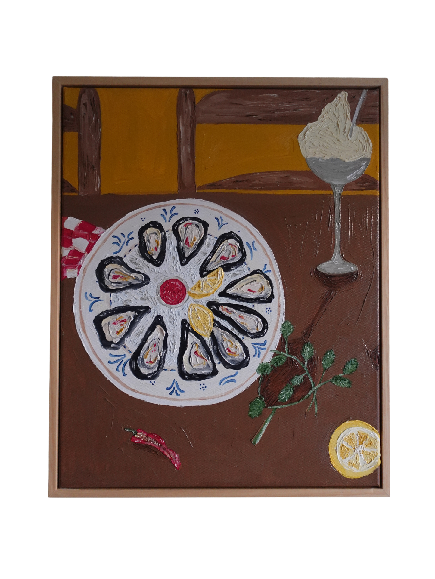 Juntos à roda da mesa II Painting