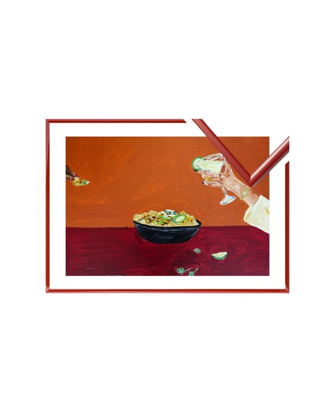 Sharing nachos and margaritas Fine Art Print