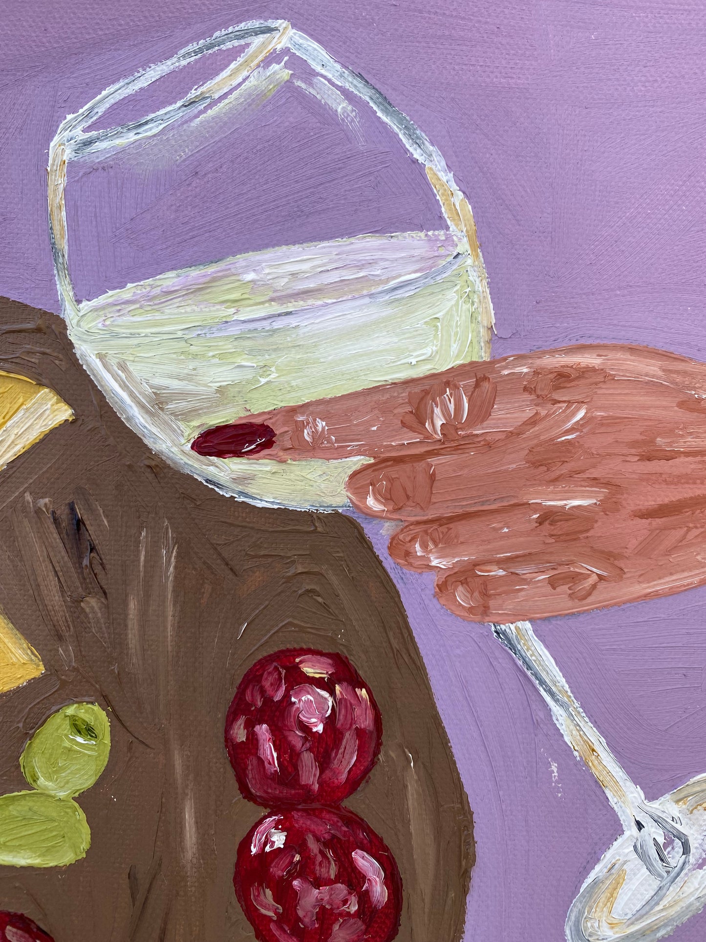 Charcuterie for three Painting