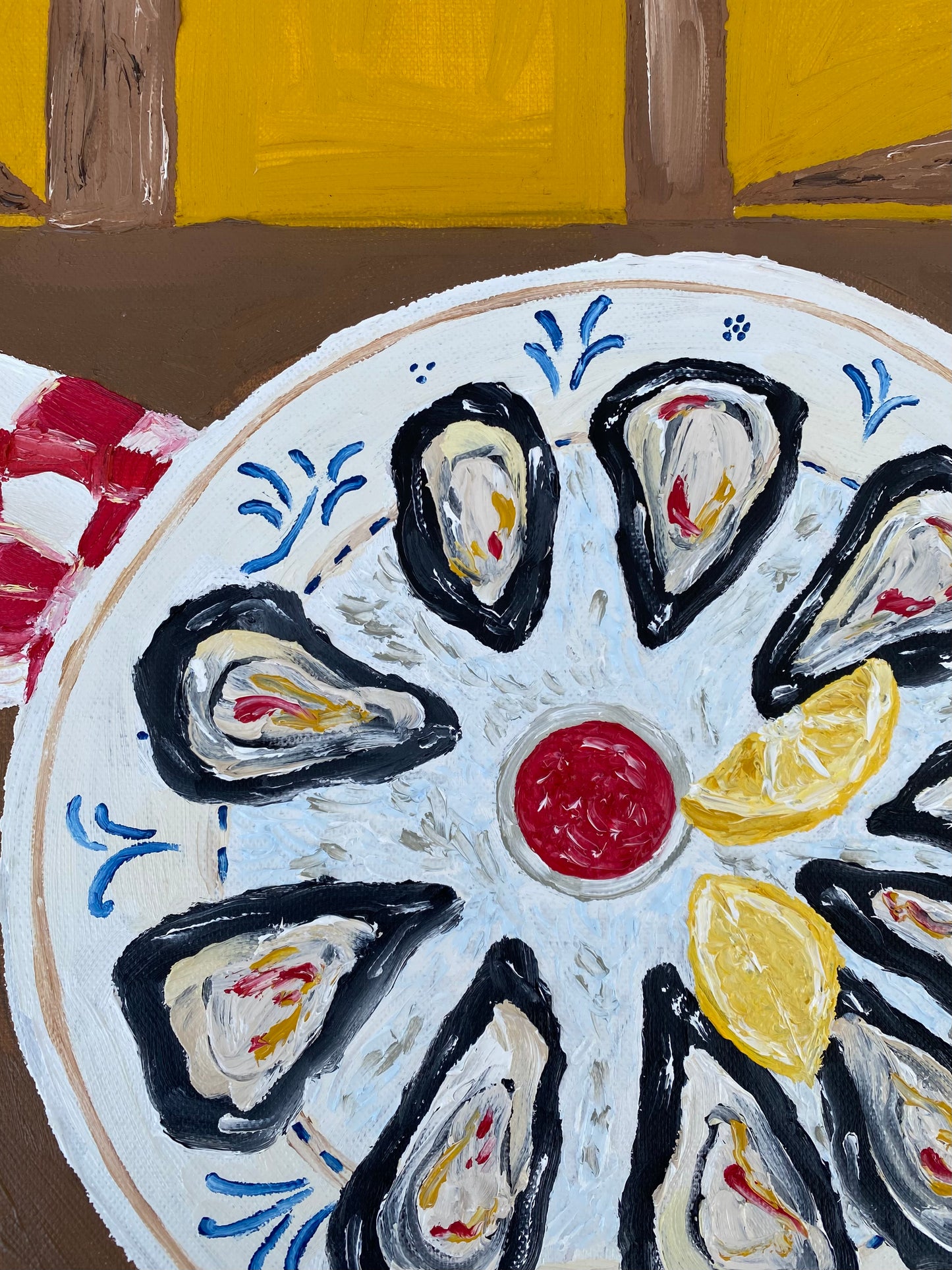 Juntos à roda da mesa II Painting