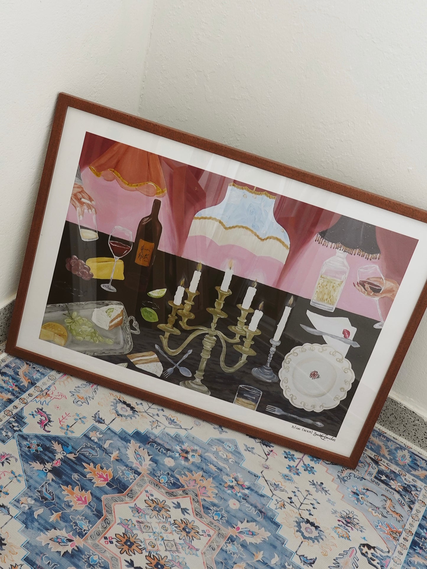 The joy of hosting Fine Art Print