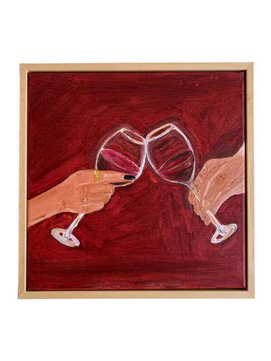 Tinto, azeitonas e romance II Painting