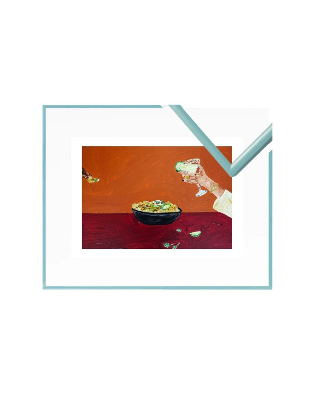 Sharing nachos and margaritas Fine Art Print