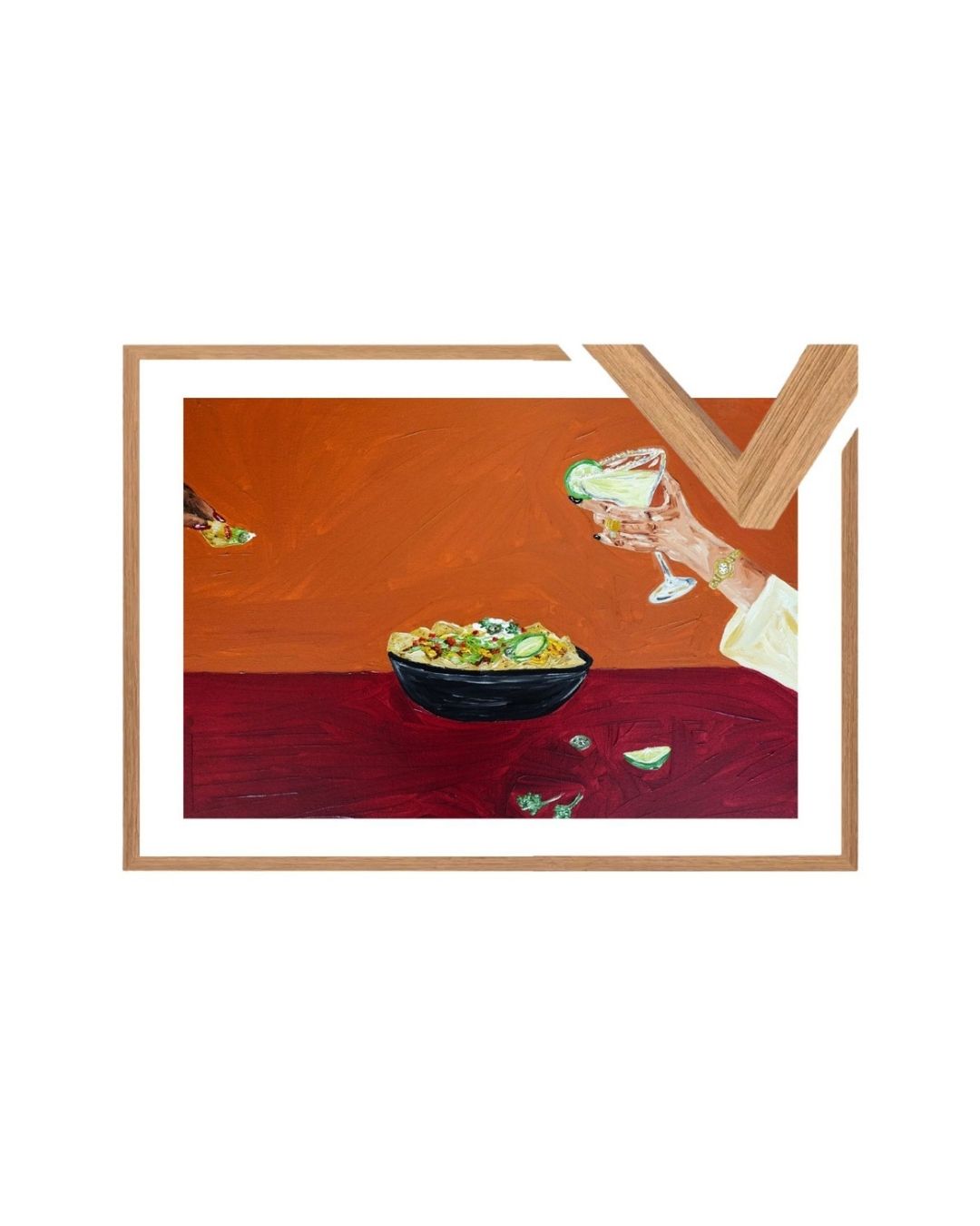Sharing nachos and margaritas Fine Art Print