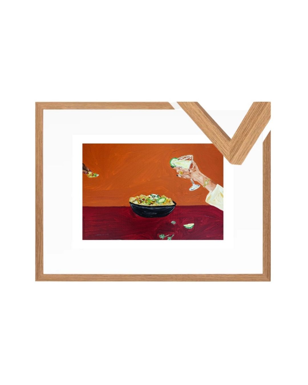 Sharing nachos and margaritas Fine Art Print