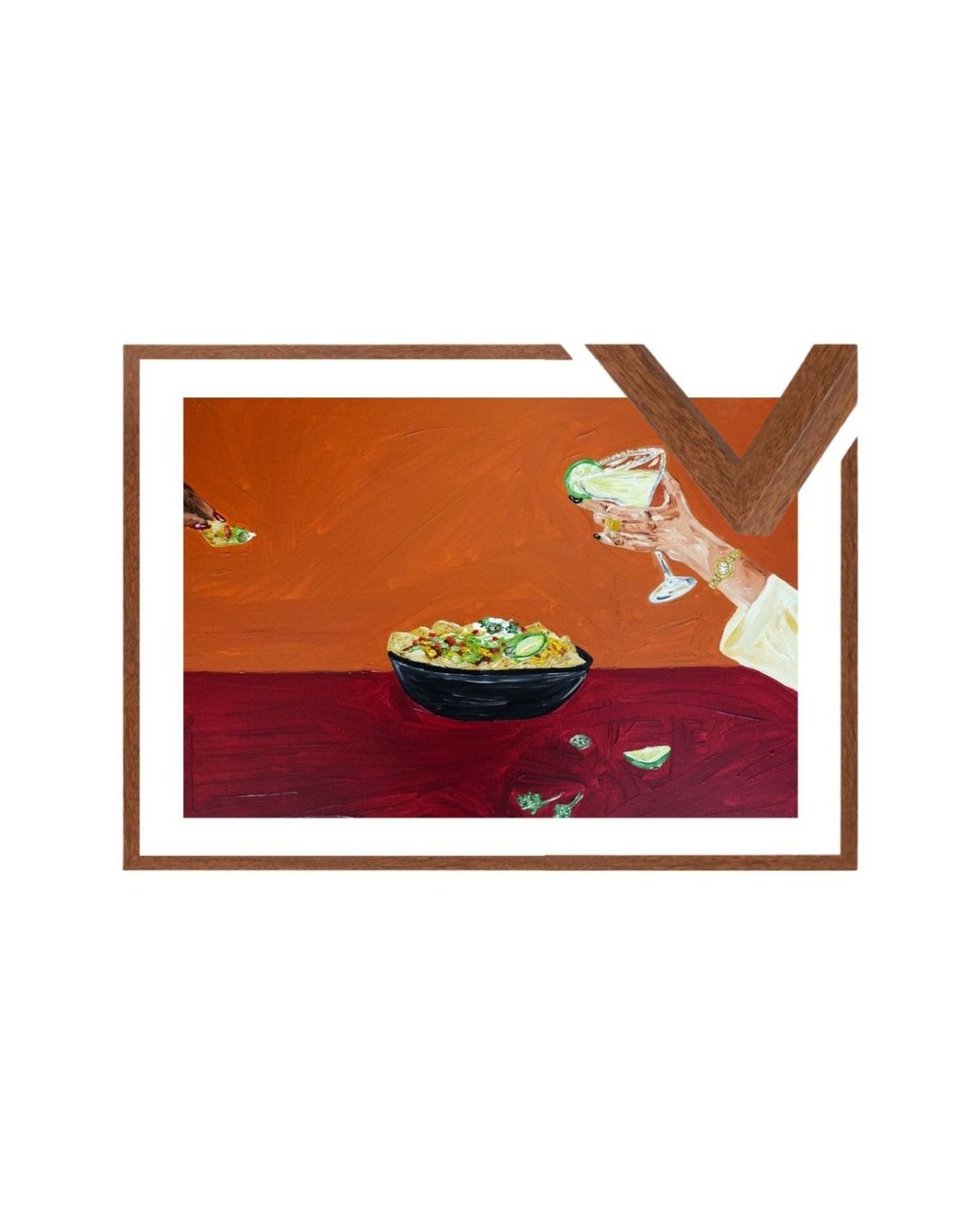 Sharing nachos and margaritas Fine Art Print