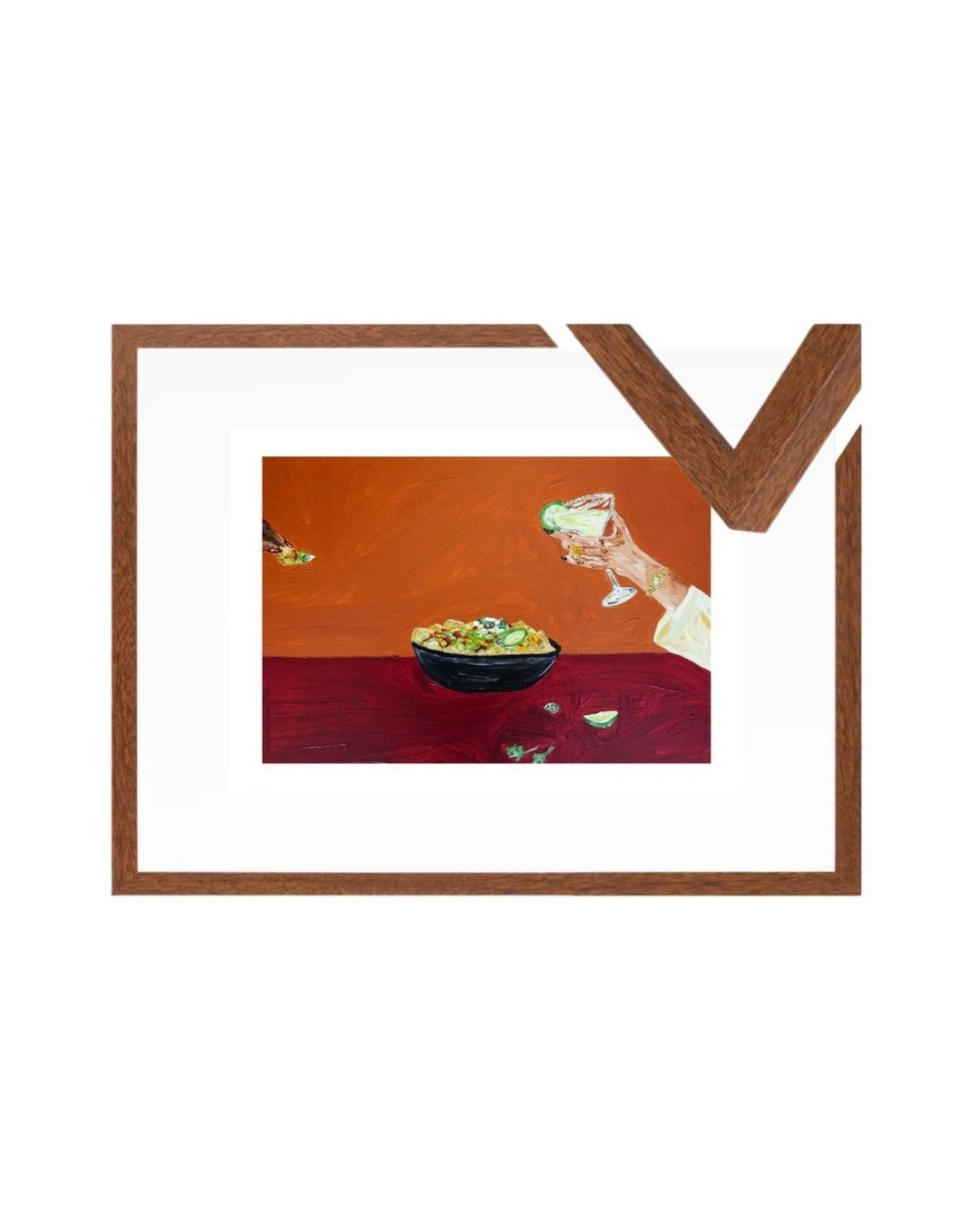Sharing nachos and margaritas Fine Art Print