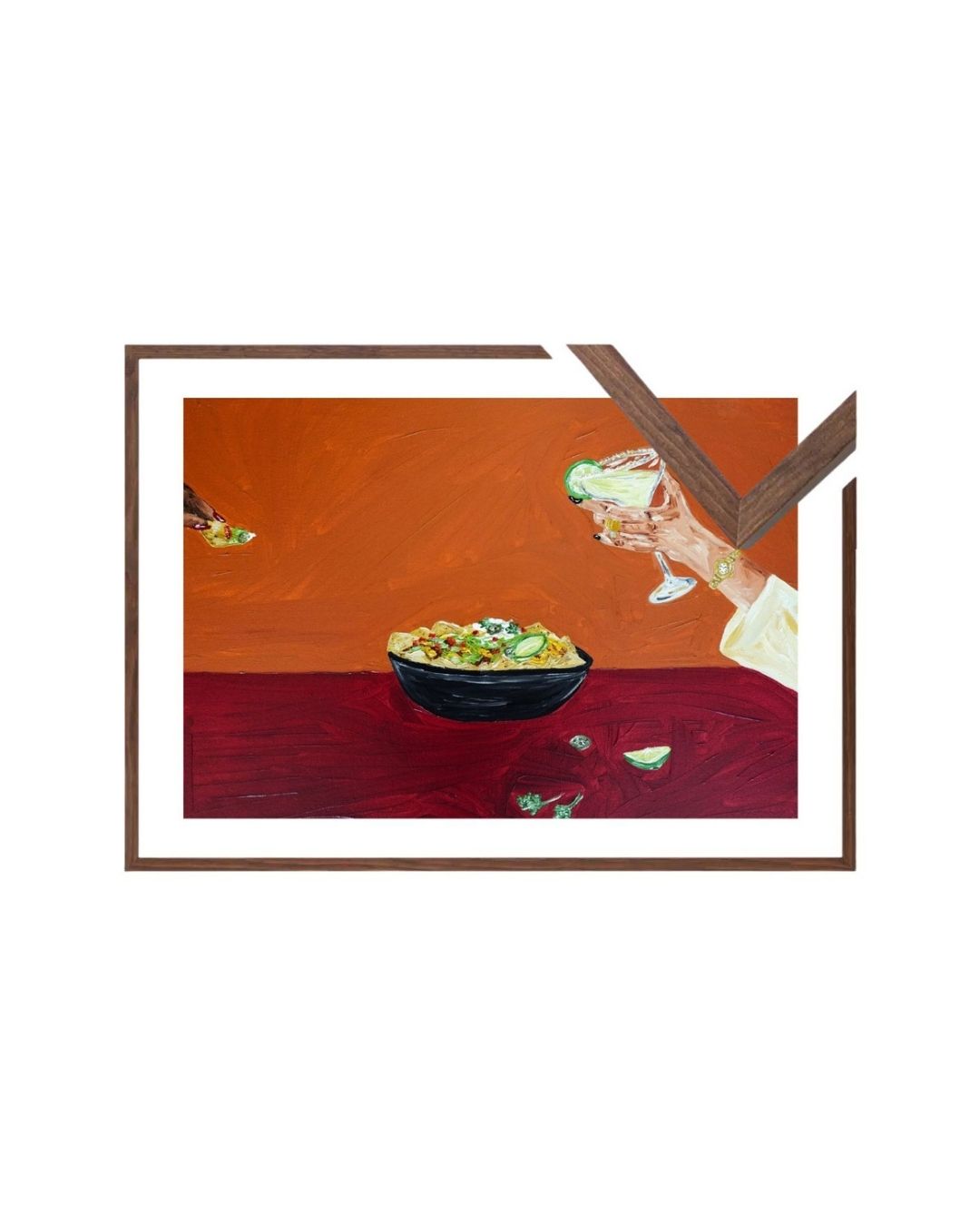 Sharing nachos and margaritas Fine Art Print