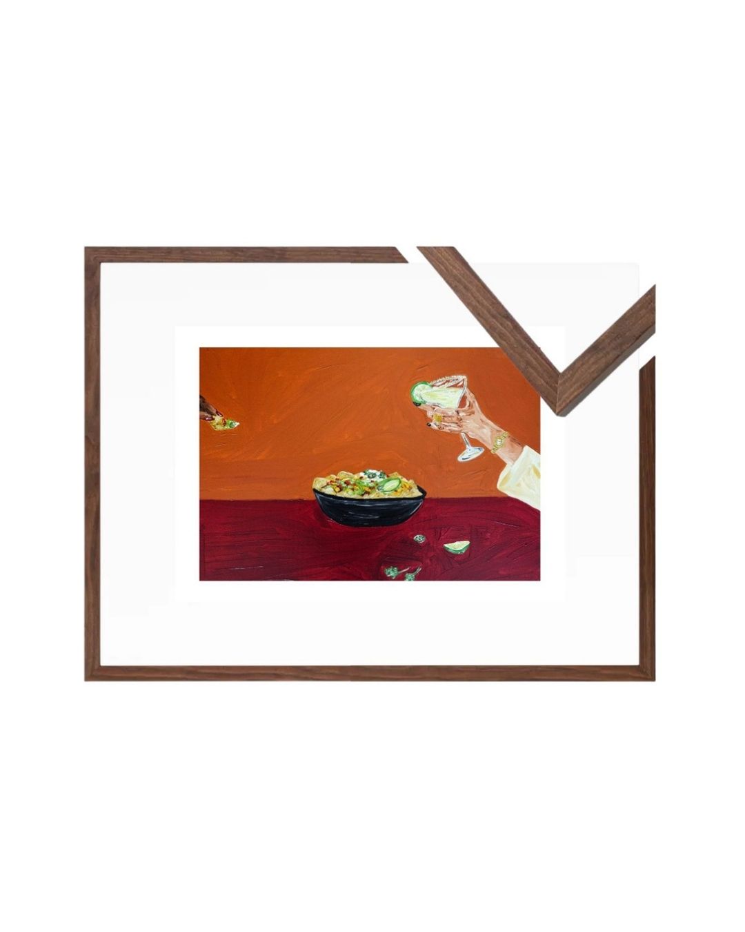 Sharing nachos and margaritas Fine Art Print