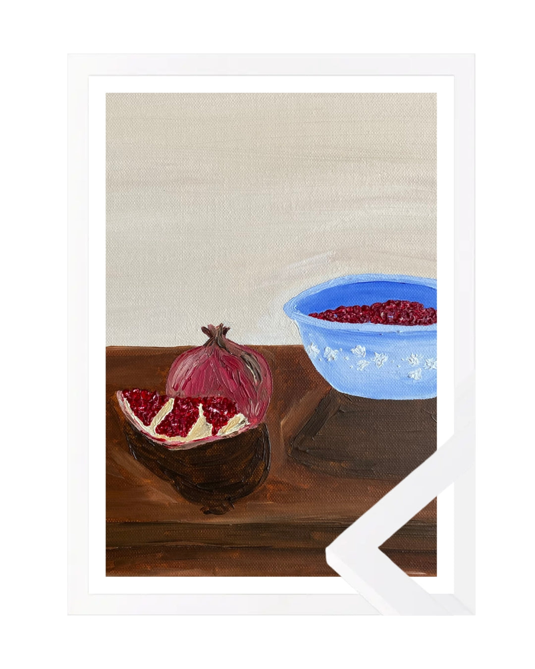 Romã descascada Fine Art Print