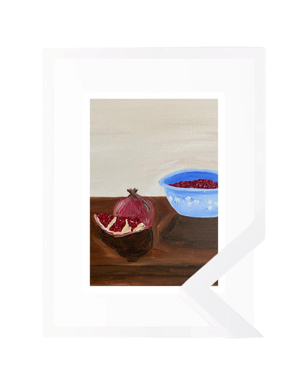 Romã descascada Fine Art Print