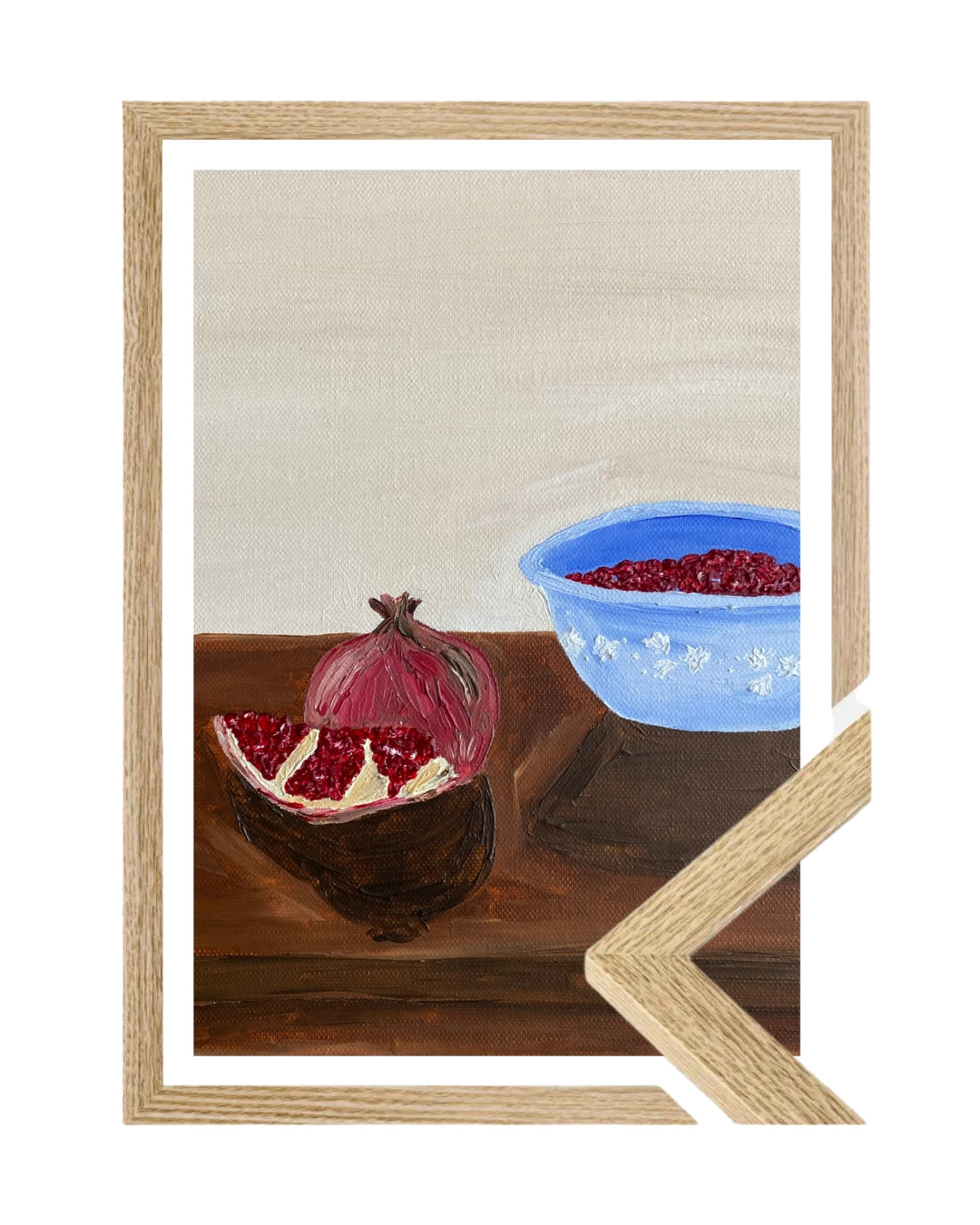 Romã descascada Fine Art Print