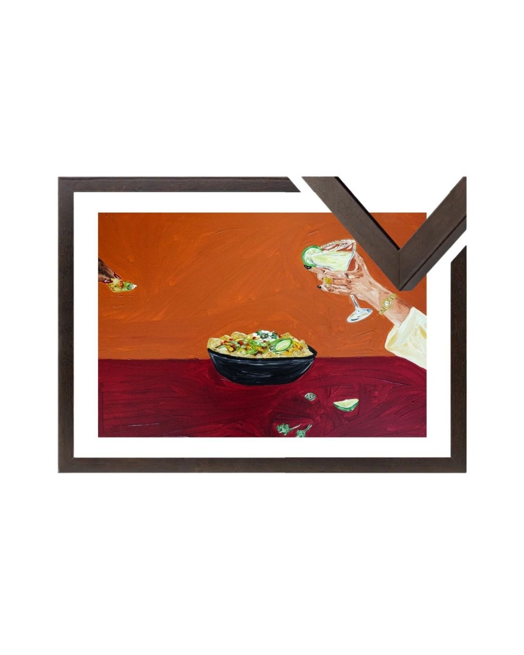 Sharing nachos and margaritas Fine Art Print