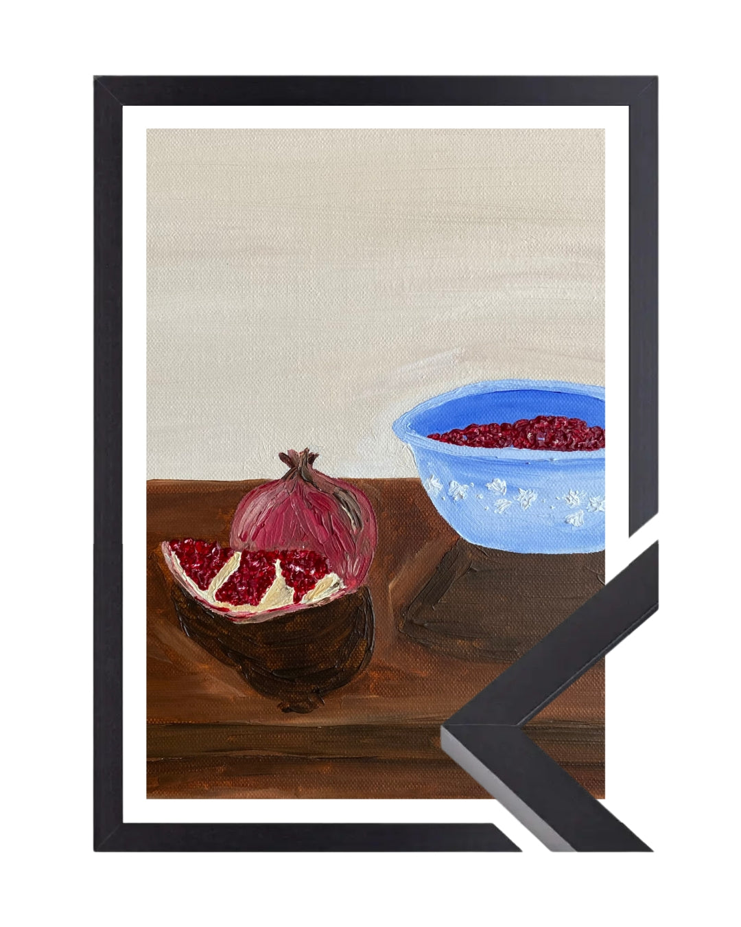 Romã descascada Fine Art Print