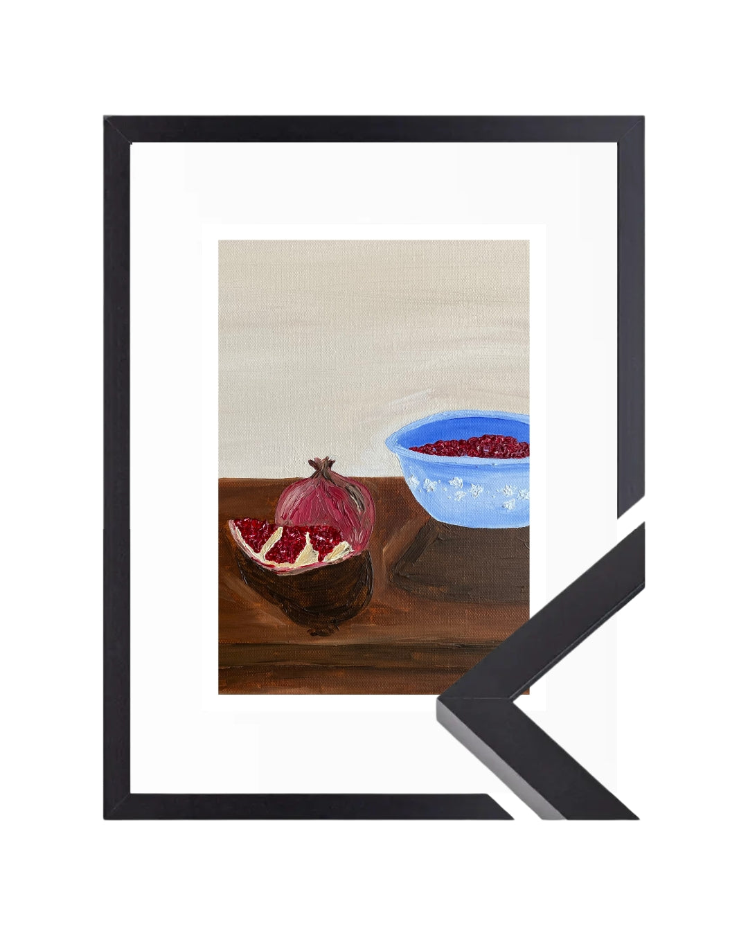 Romã descascada Fine Art Print