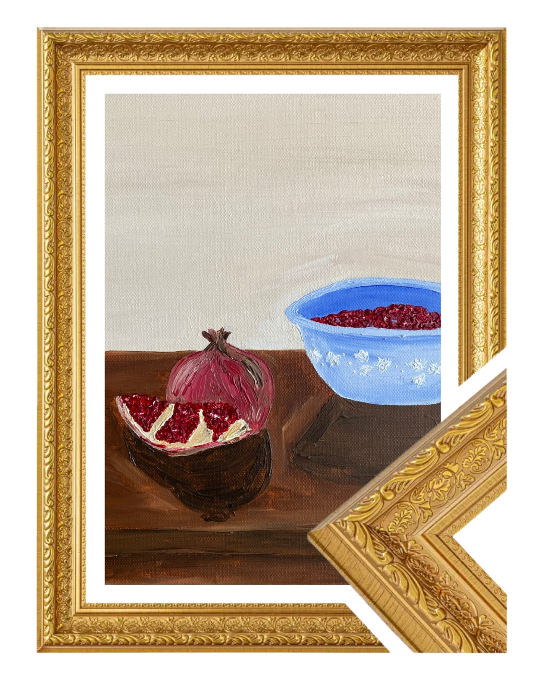 Romã descascada Fine Art Print