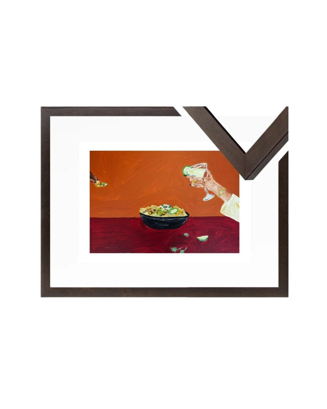 Sharing nachos and margaritas Fine Art Print