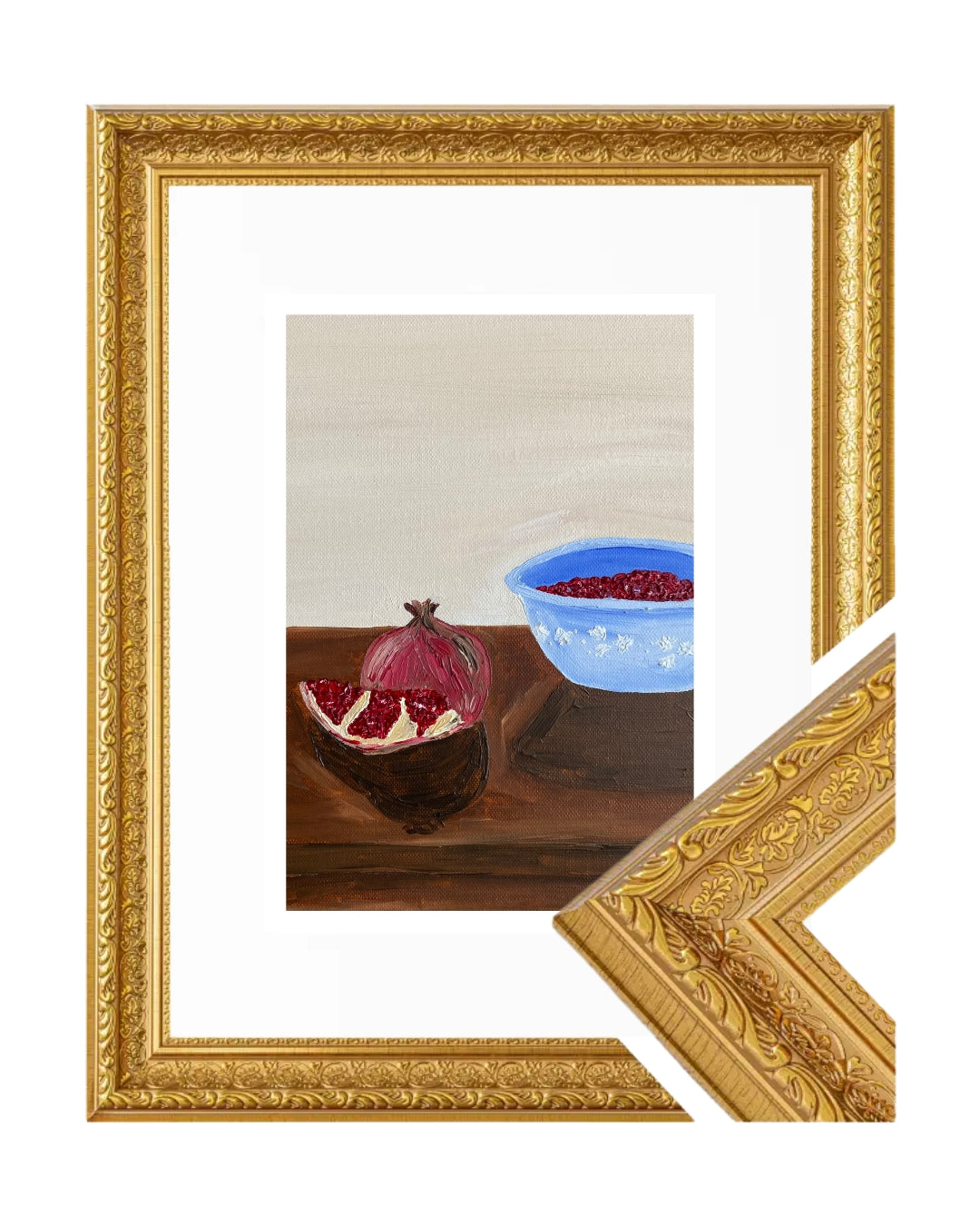 Romã descascada Fine Art Print
