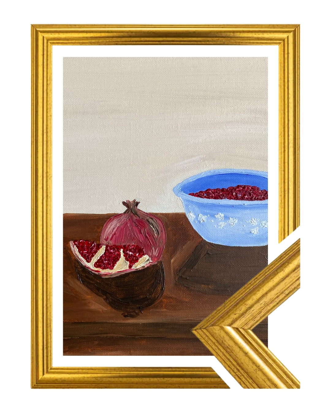 Romã descascada Fine Art Print