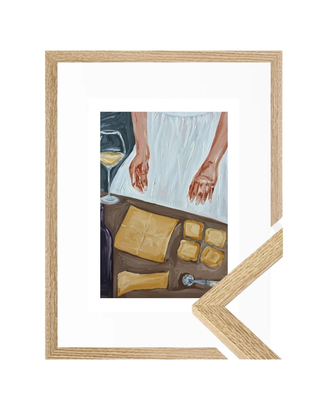 Making ravioli and sippin’ wine Fine Art Print