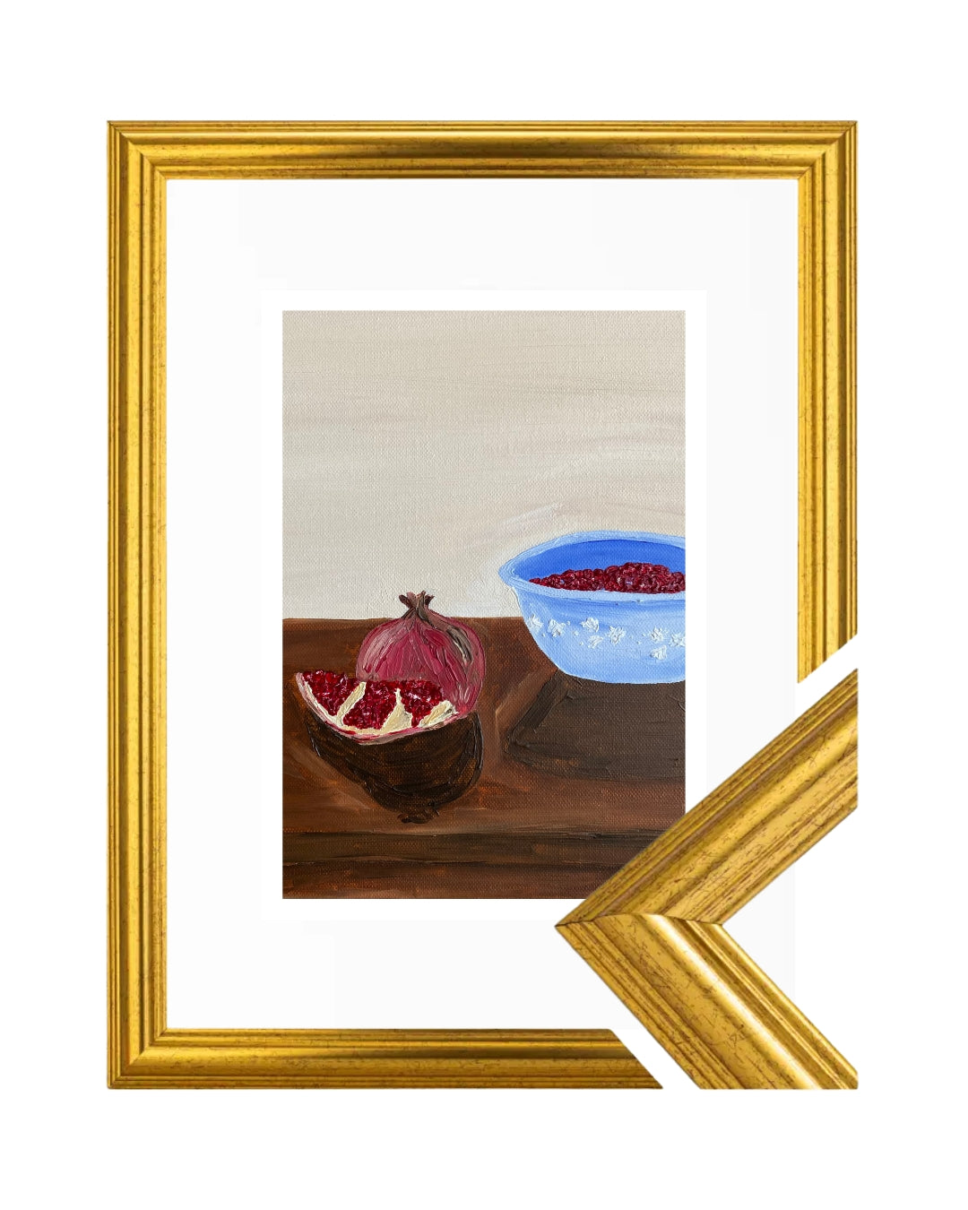 Romã descascada Fine Art Print