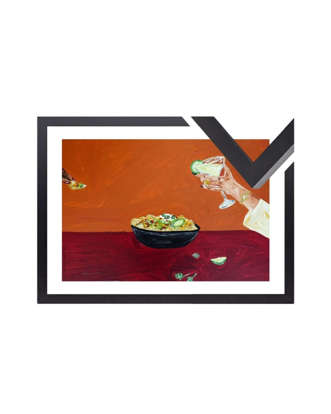 Sharing nachos and margaritas Fine Art Print