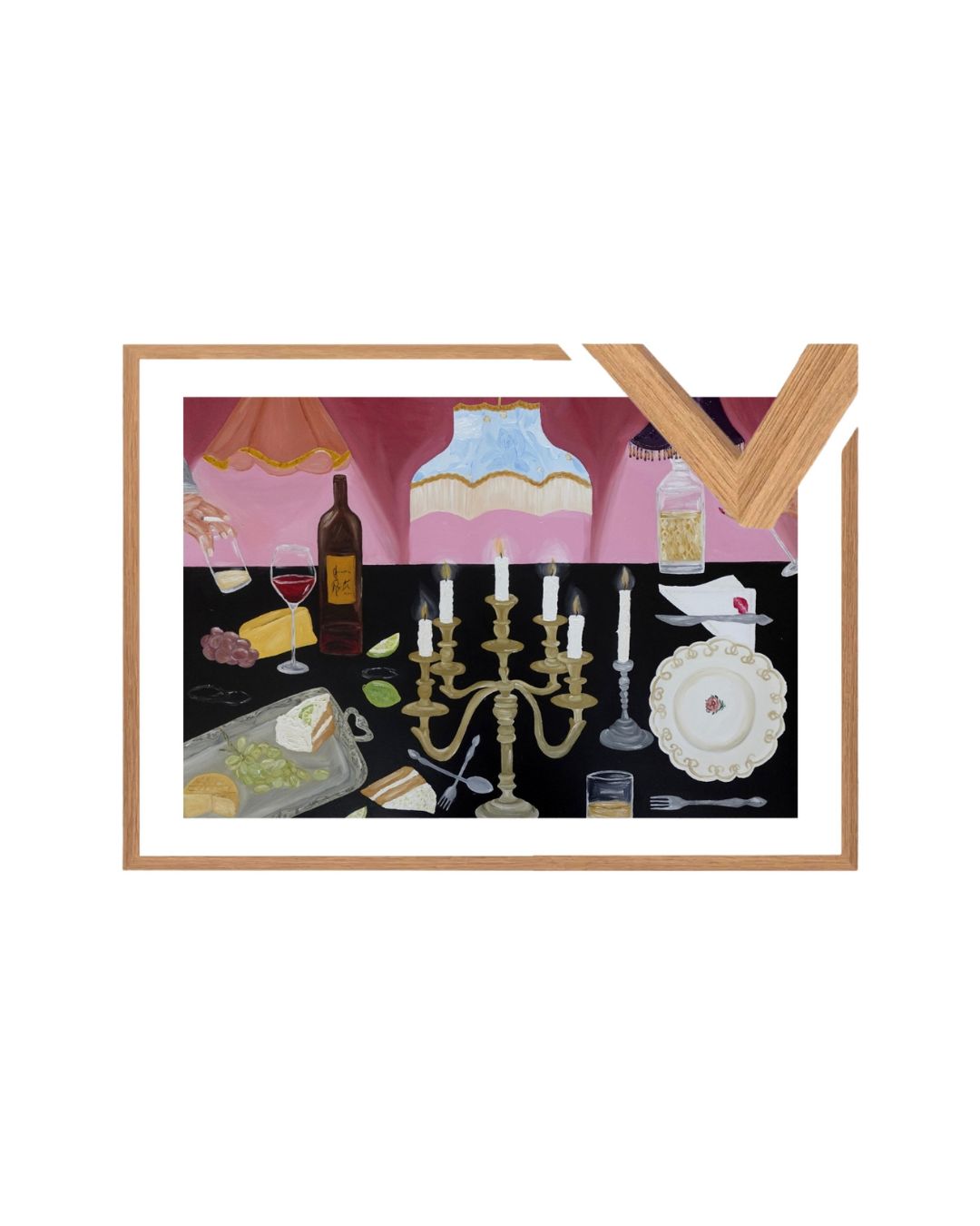 The joy of hosting Fine Art Print