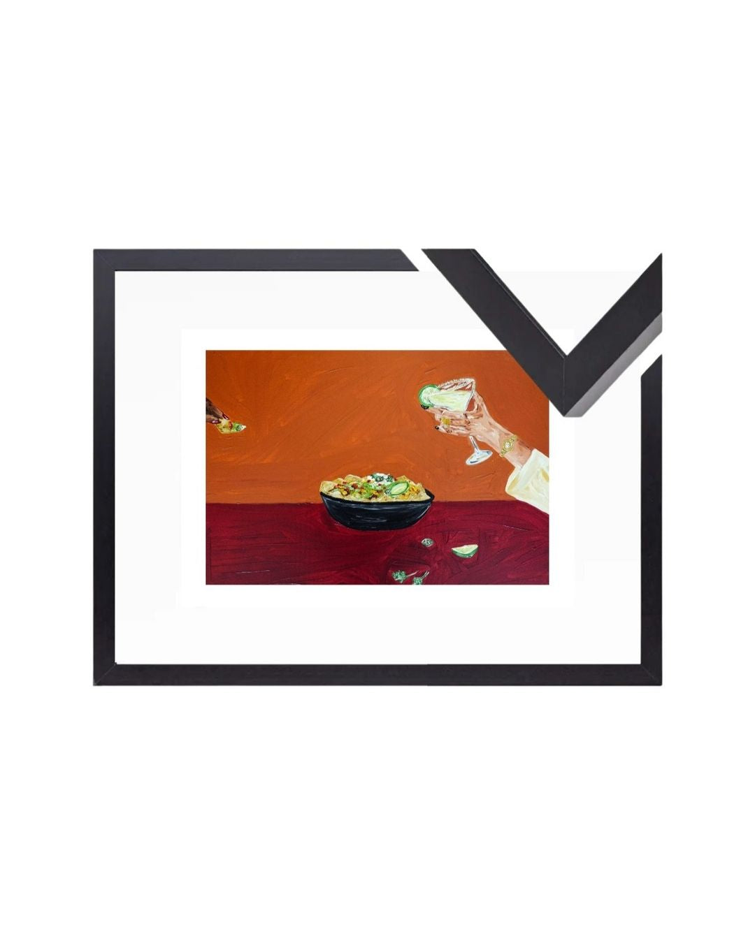 Sharing nachos and margaritas Fine Art Print