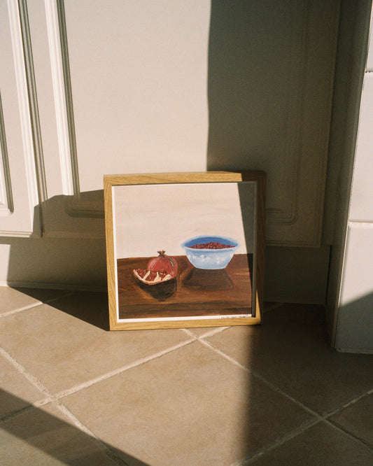Romã descascada Fine Art Print