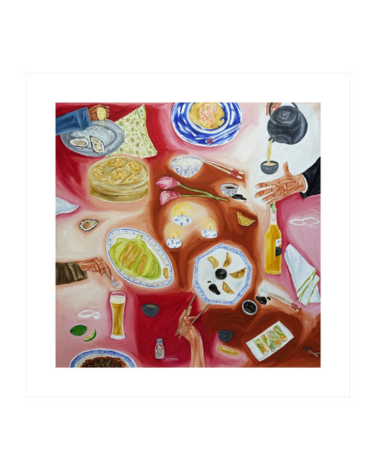 Sharing a meal Fine Art Print