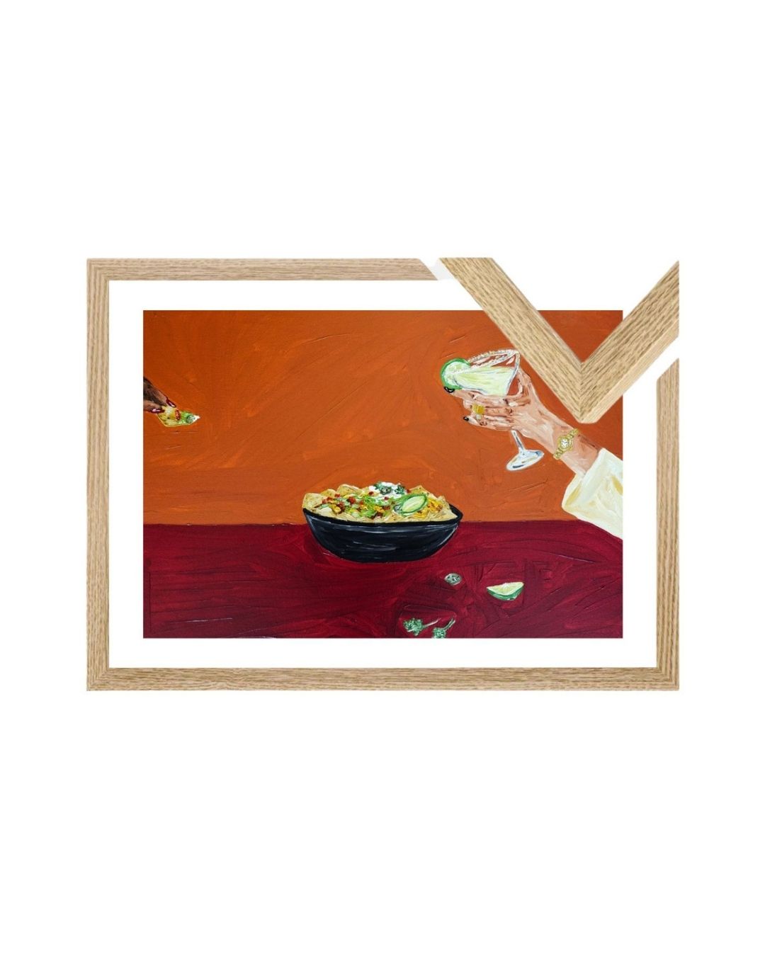 Sharing nachos and margaritas Fine Art Print