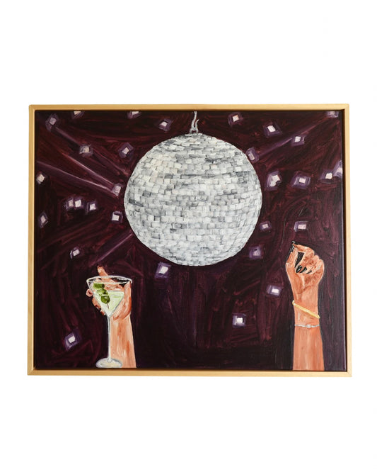 La disco ball Painting