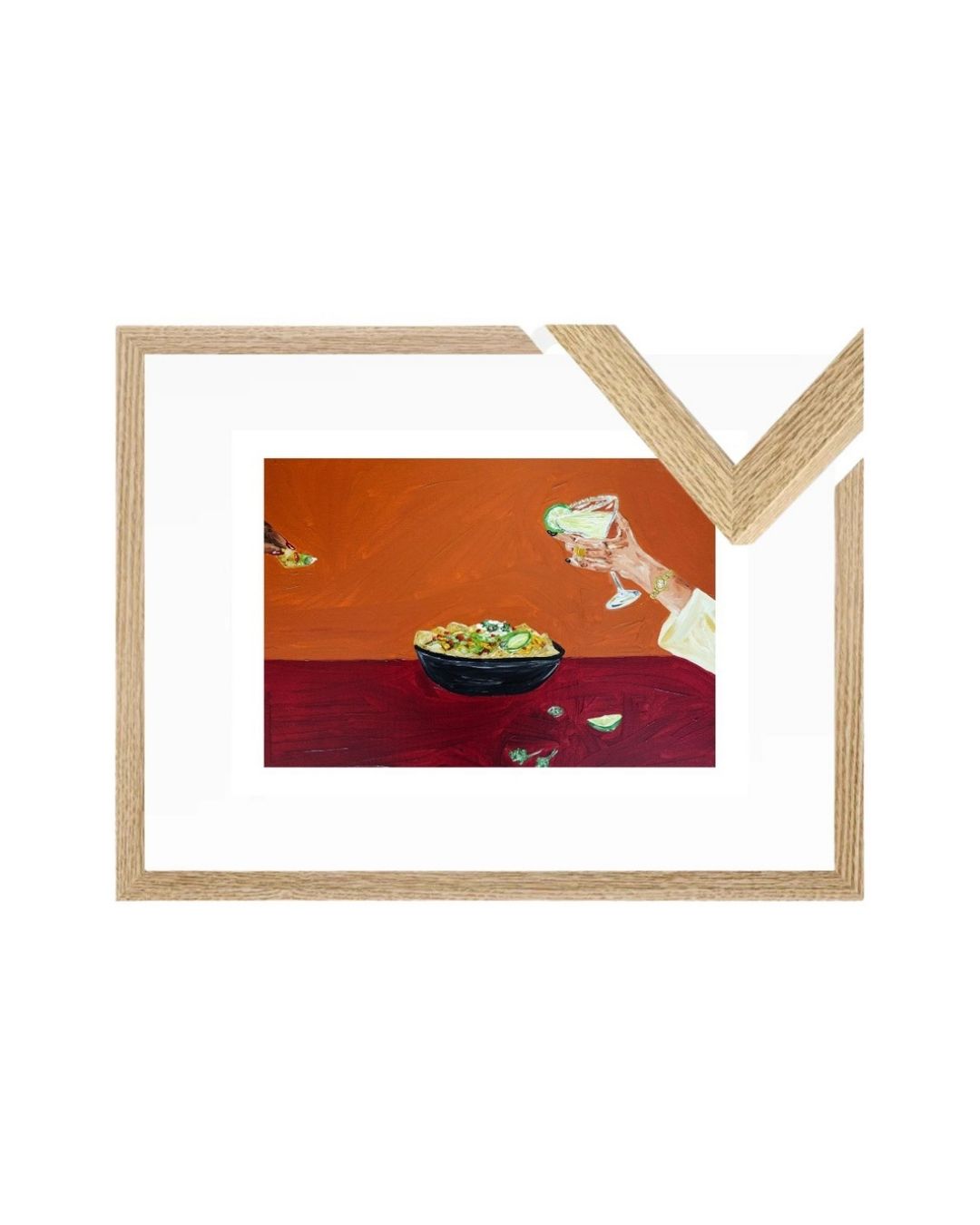 Sharing nachos and margaritas Fine Art Print