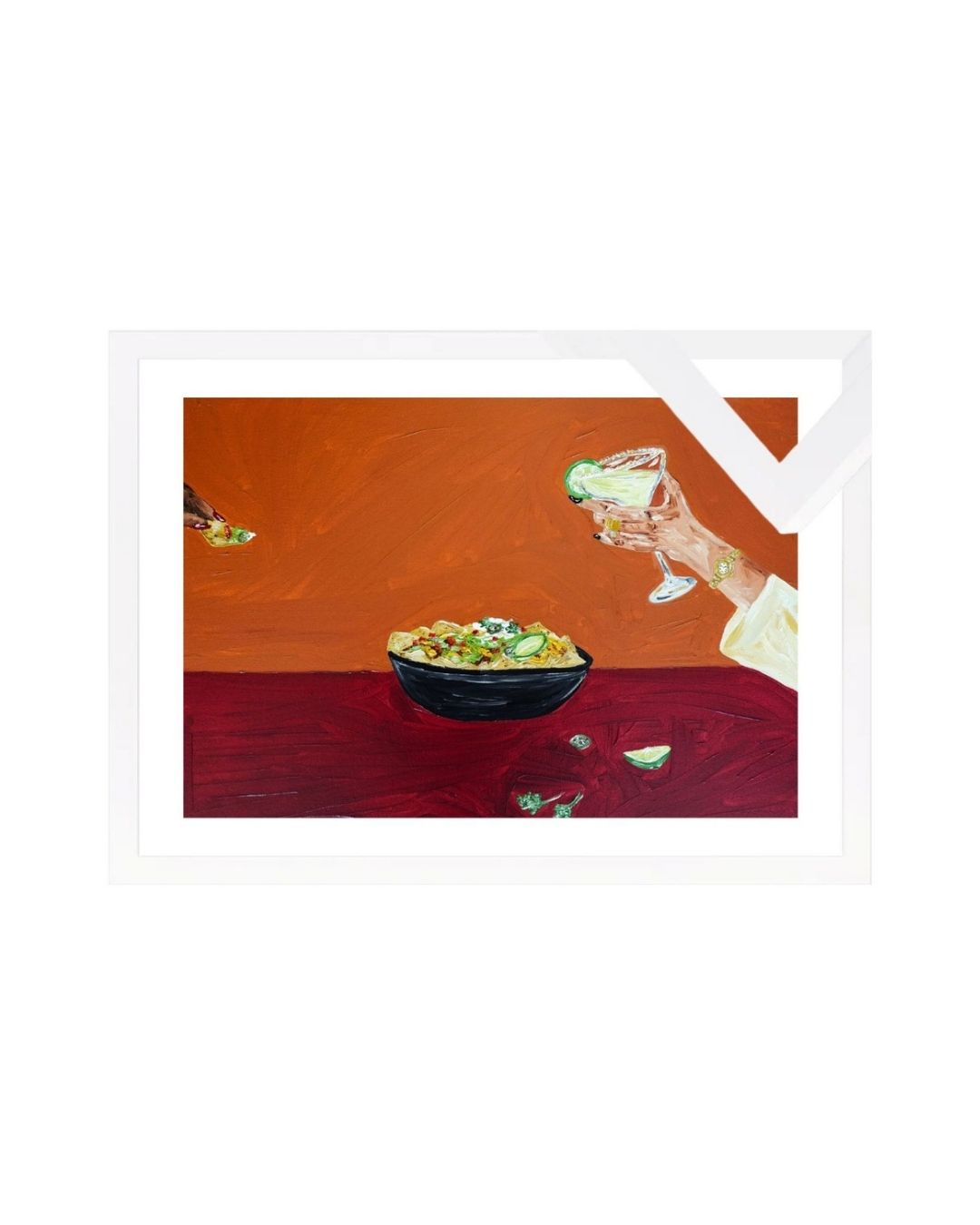 Sharing nachos and margaritas Fine Art Print