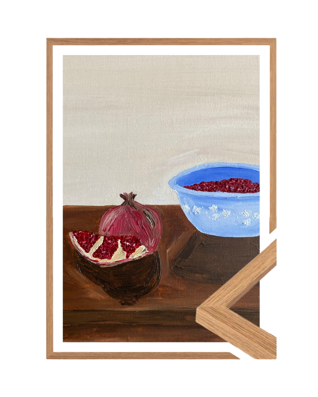 Romã descascada Fine Art Print