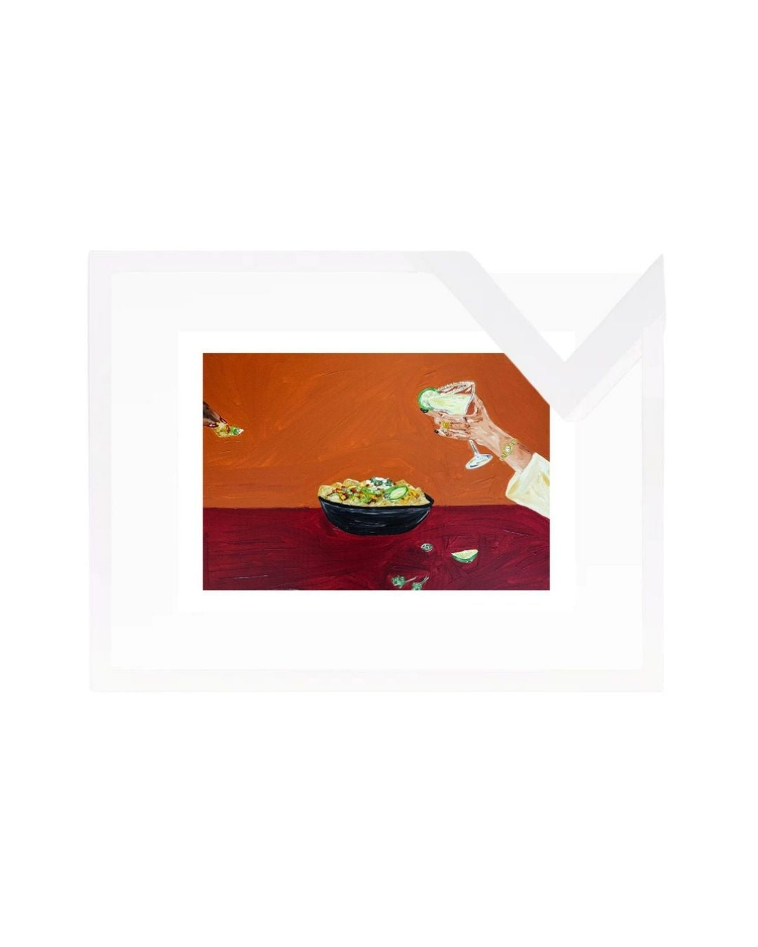 Sharing nachos and margaritas Fine Art Print