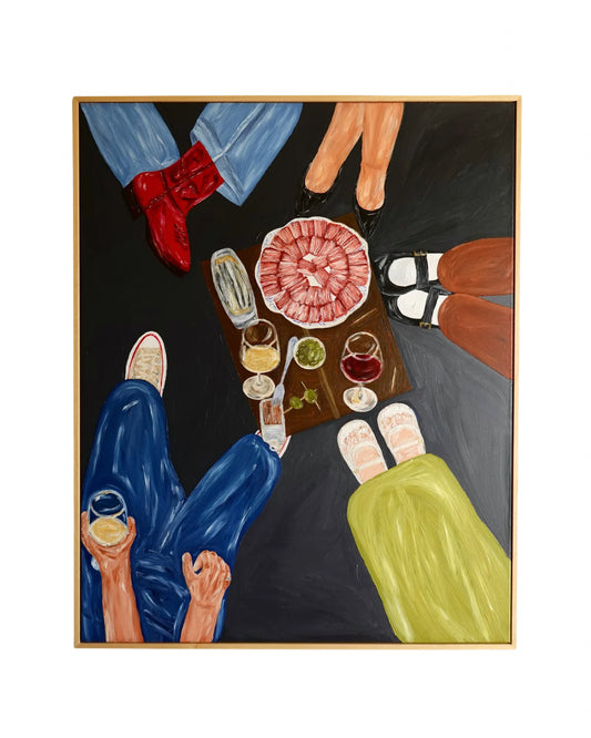 A stool for five Painting
