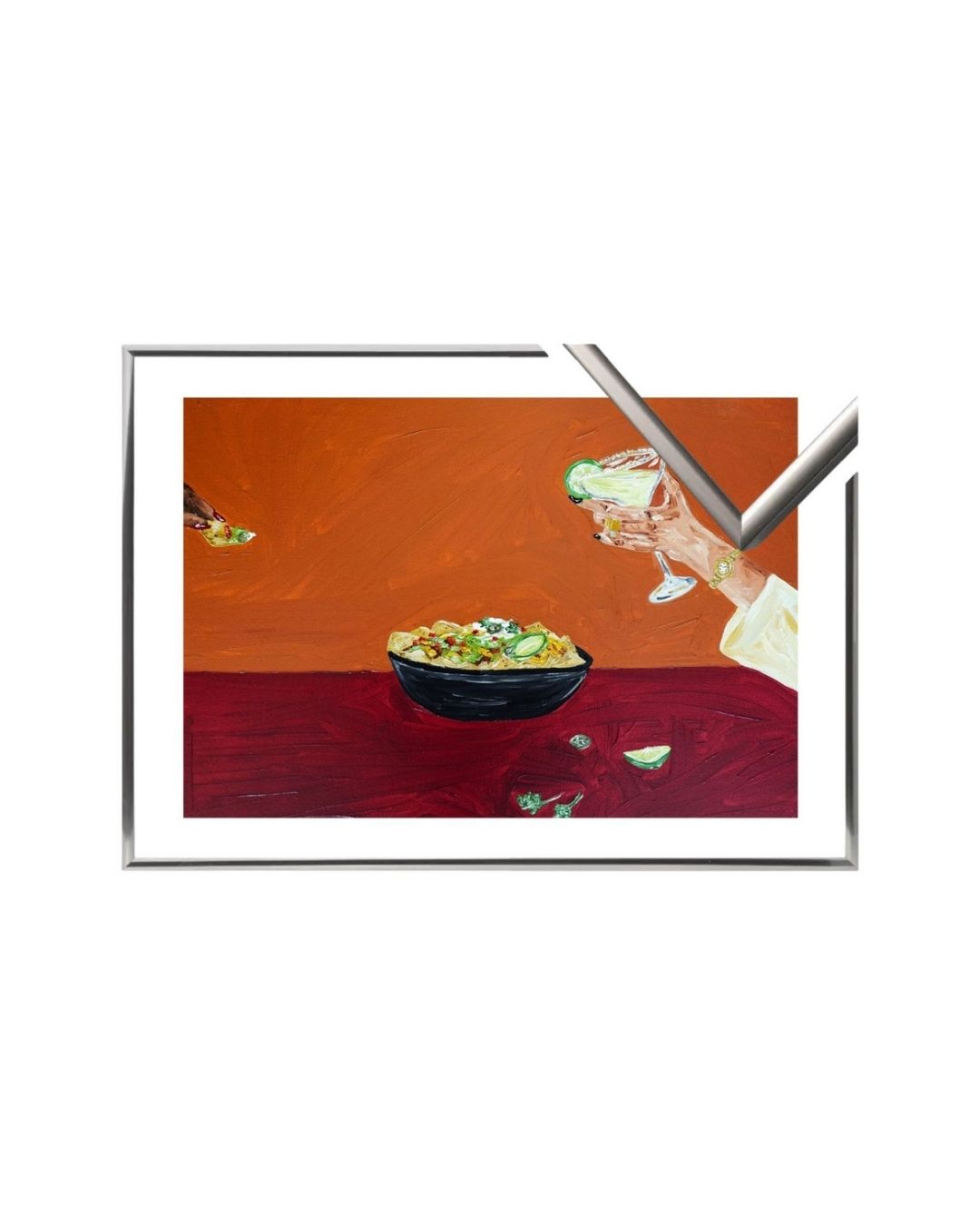 Sharing nachos and margaritas Fine Art Print