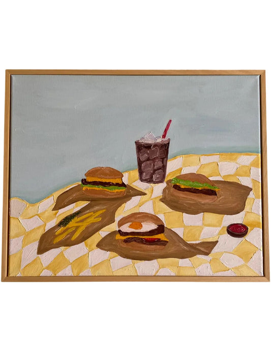 Burger night Painting