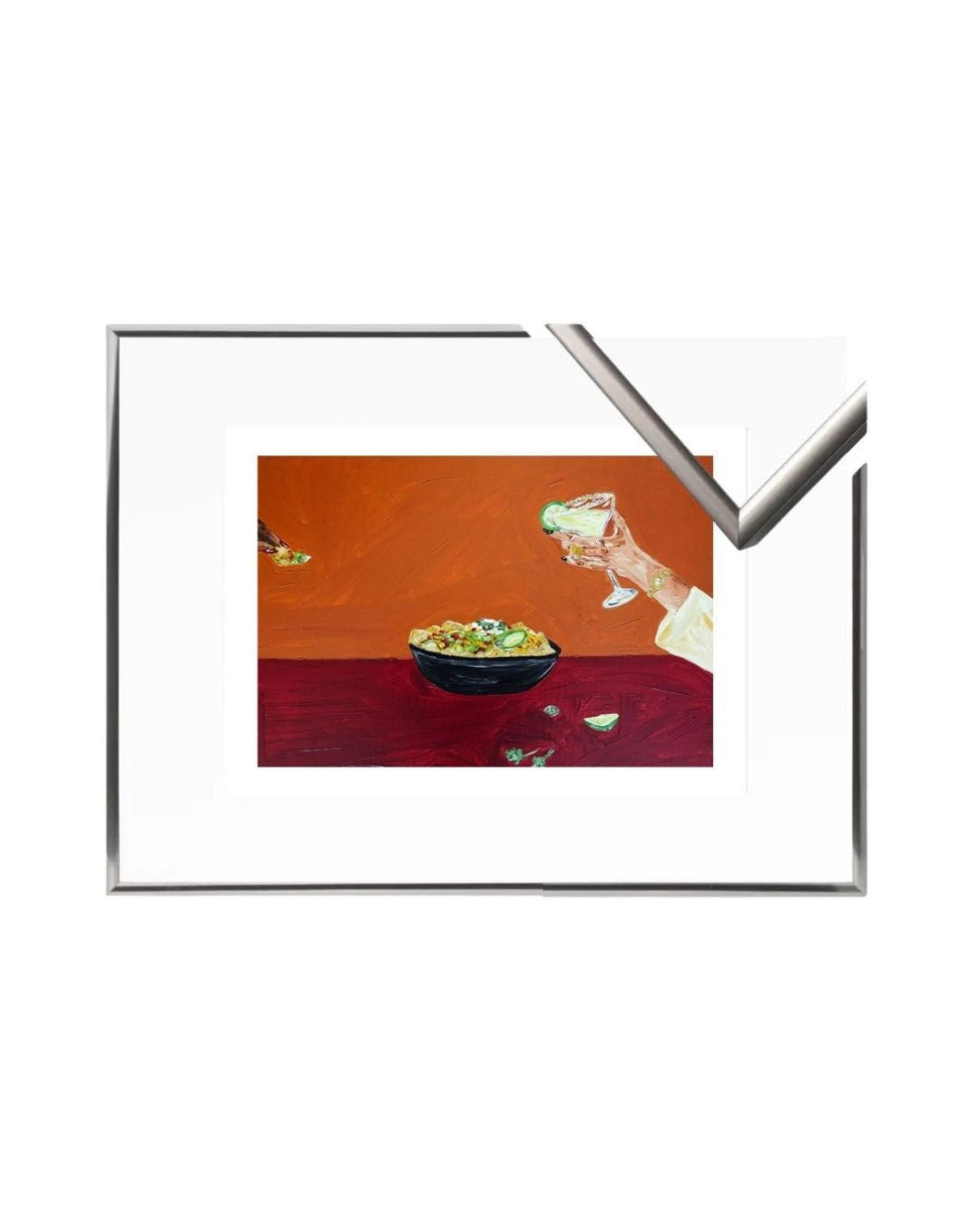 Sharing nachos and margaritas Fine Art Print