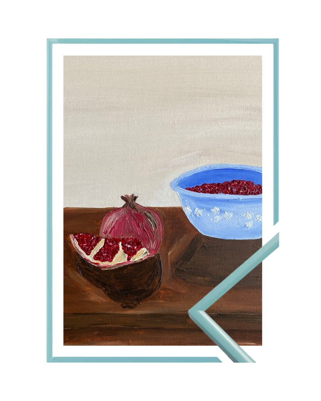 Romã descascada Fine Art Print