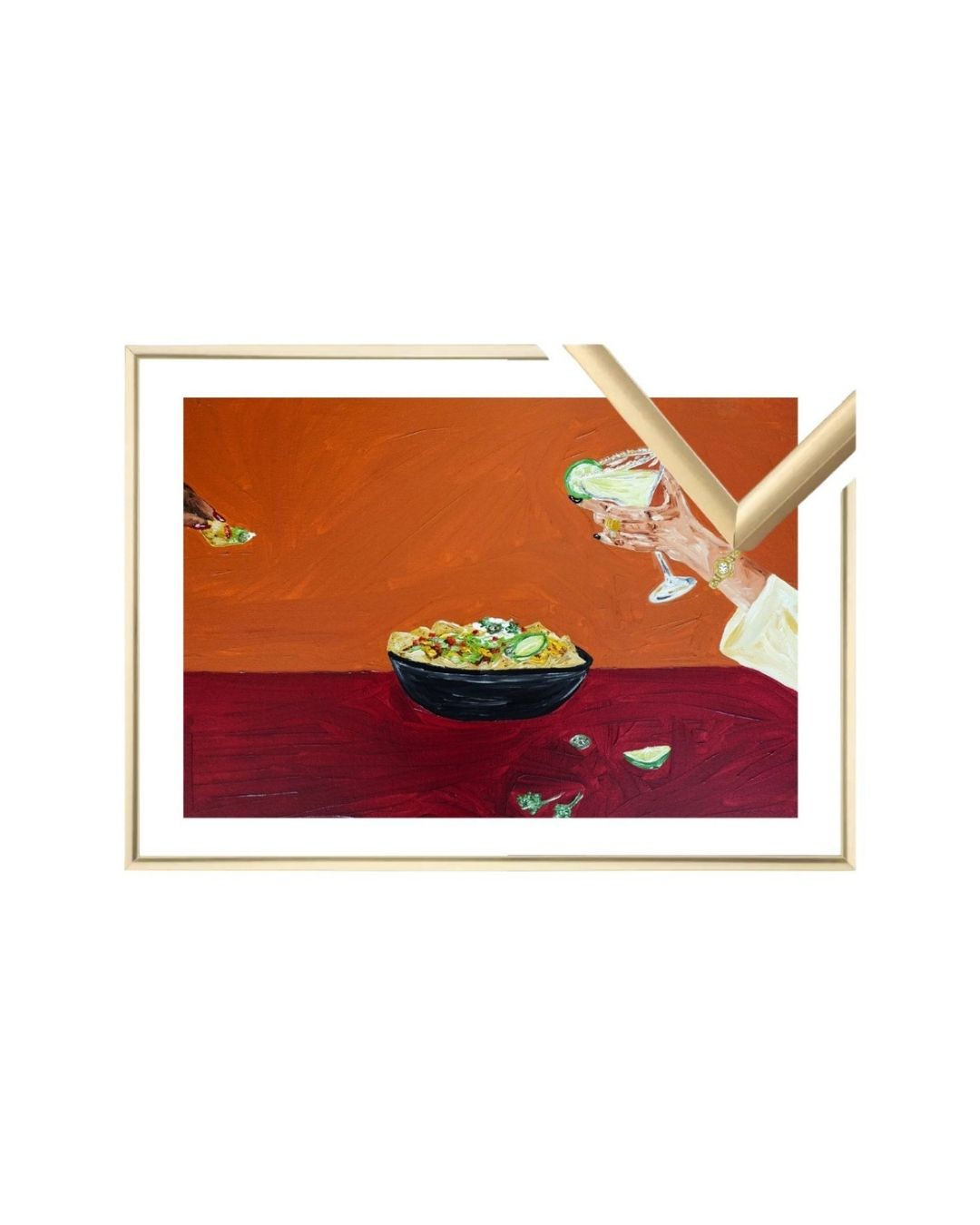 Sharing nachos and margaritas Fine Art Print