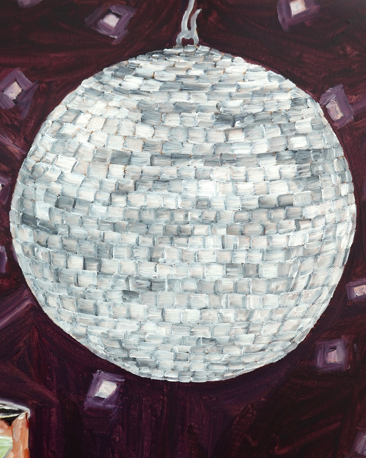La disco ball Painting