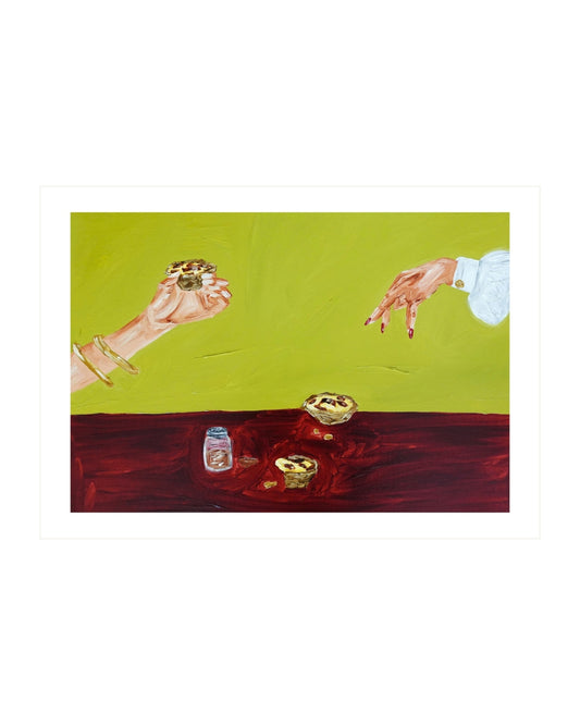 Sharing pastéis de nata Fine Art Print