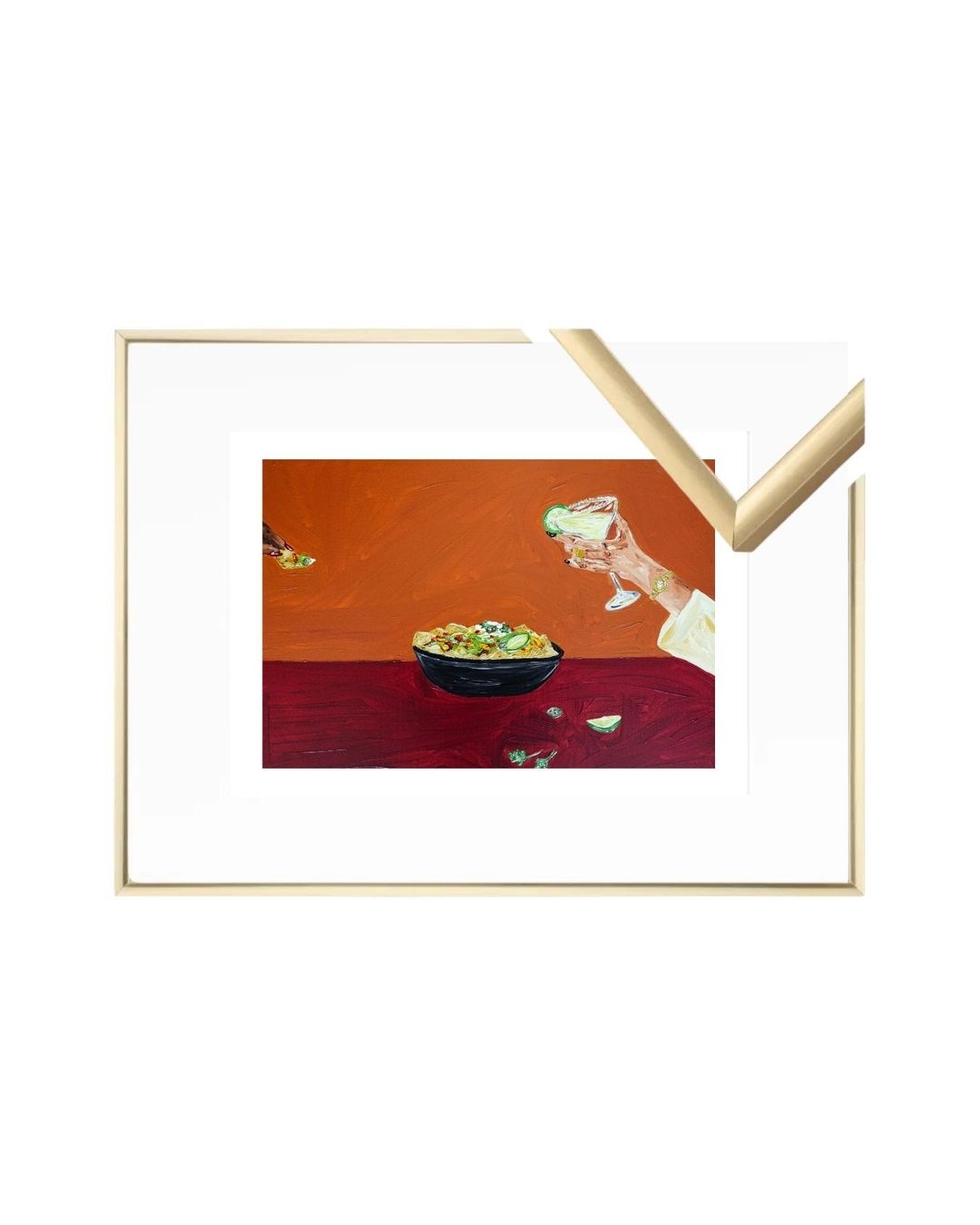 Sharing nachos and margaritas Fine Art Print