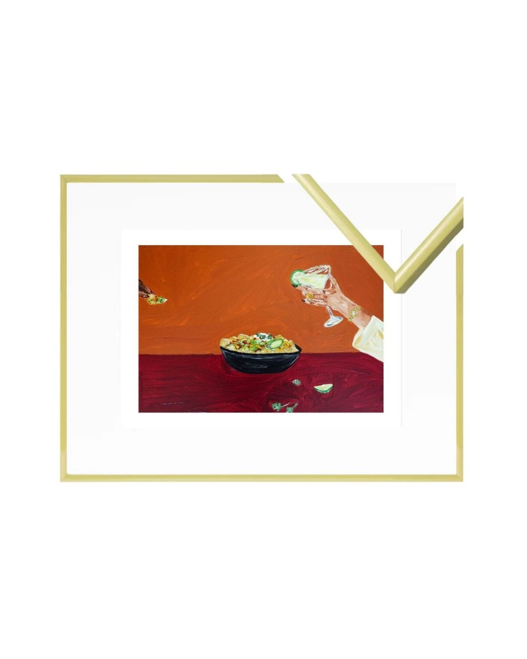 Sharing nachos and margaritas Fine Art Print