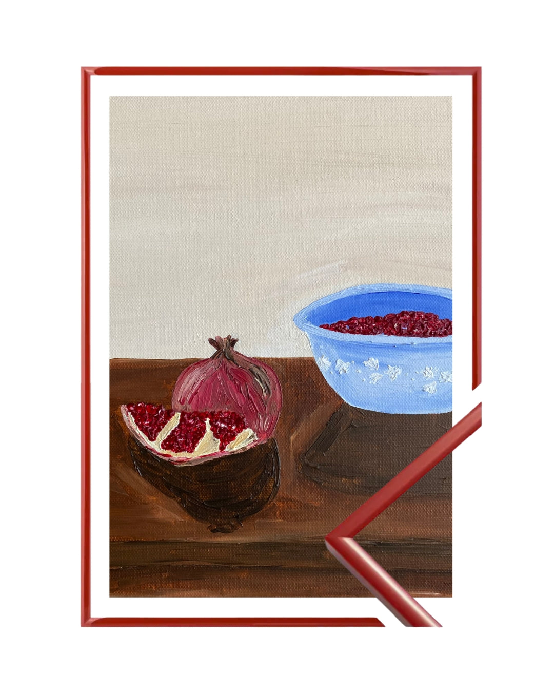 Romã descascada Fine Art Print