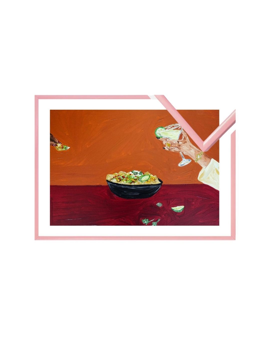 Sharing nachos and margaritas Fine Art Print